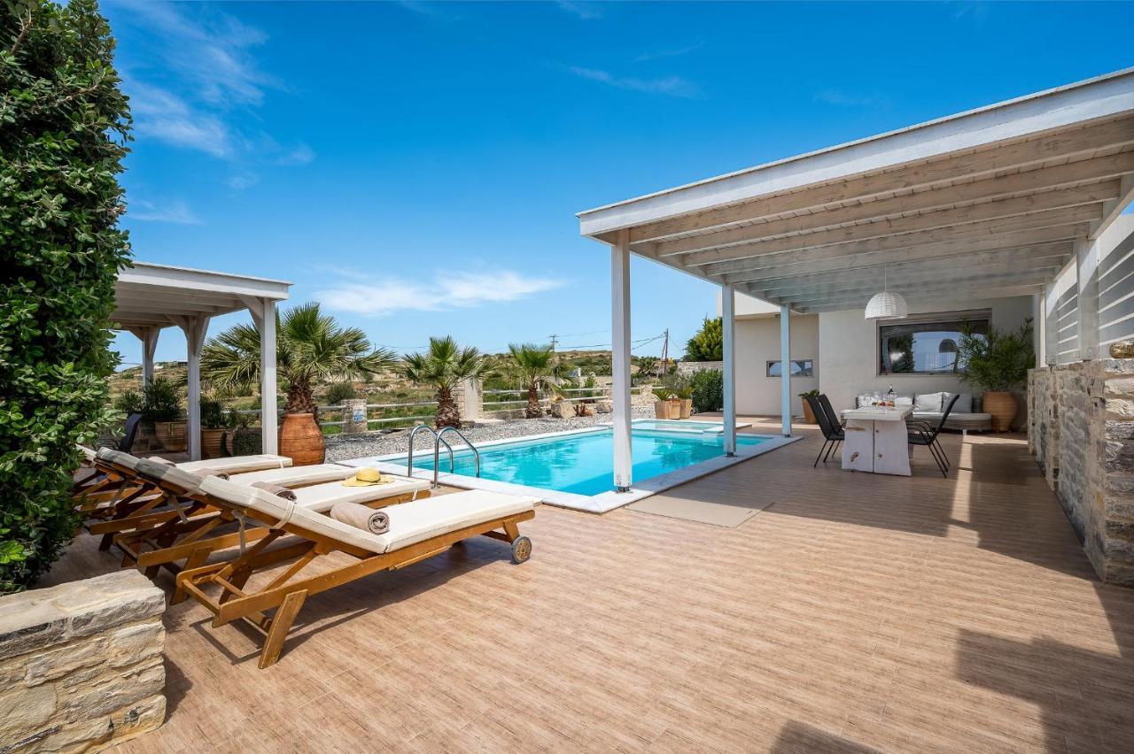 Golden Sky Villa Kamilari Bagian luar foto